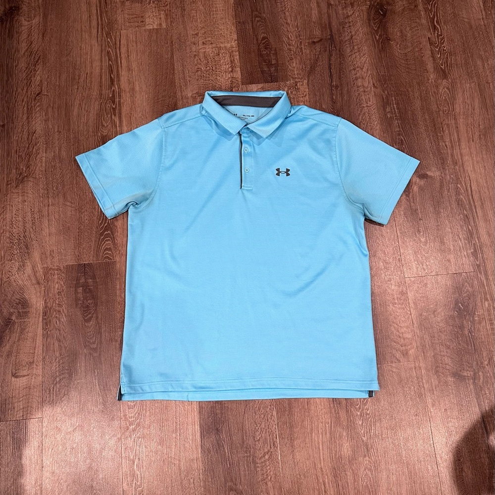 Under Armour Men's Light Blue Polo Shirt